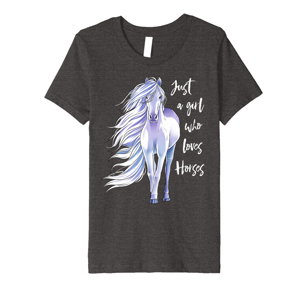 Funny shirts V-neck Tank top Hoodie sweatshirt usa uk au ca gifts for Just A Girl Who Loves Horses Shirt Horse Riding Women Gifts 1523077