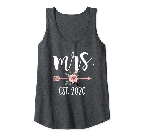 Womens Wedding Gift for Her Bride from Groom Future Mrs Est 2020 Tank Top-356203