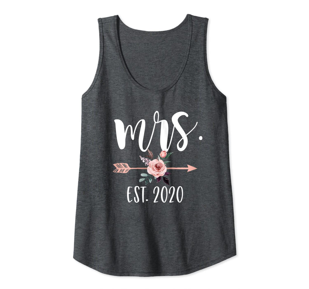 Womens Wedding Gift for Her Bride from Groom Future Mrs Est 2020 Tank Top-356203