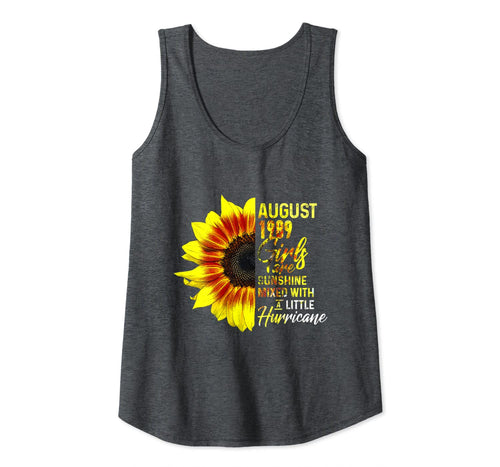 Womens August Girls 1989 Shirt 30th Birthday Gifts Tank Top 313252