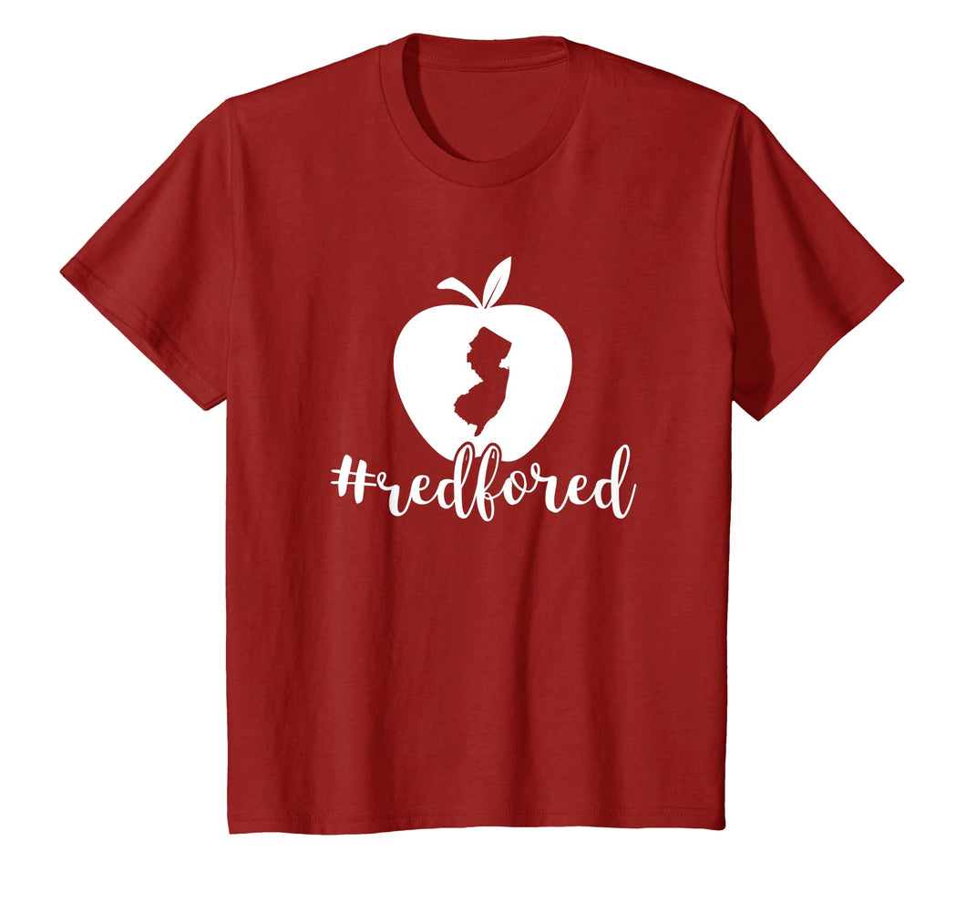 Funny shirts V-neck Tank top Hoodie sweatshirt usa uk au ca gifts for Red For Ed T-Shirt New Jersey Teacher Public Education 1883775