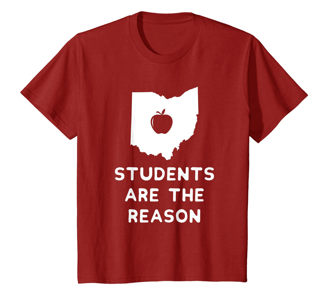 Funny shirts V-neck Tank top Hoodie sweatshirt usa uk au ca gifts for Students are the Reason Red For Ed T-Shirt Ohio Teacher 2361093