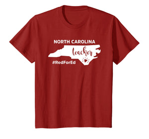 Funny shirts V-neck Tank top Hoodie sweatshirt usa uk au ca gifts for Red For Ed Teacher T-Shirt North Carolina Public Education 1553520