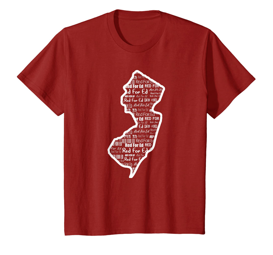 Funny shirts V-neck Tank top Hoodie sweatshirt usa uk au ca gifts for Red for Ed Shirts NJ New Jersey RedForEd Tshirt Gift 3565078