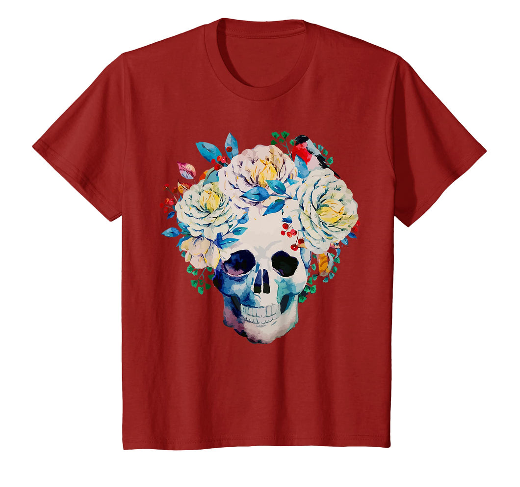 Funny shirts V-neck Tank top Hoodie sweatshirt usa uk au ca gifts for Floral Skull T Shirt Women Graphic Tshirt Women Men Kids 749117