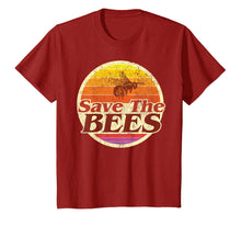 Load image into Gallery viewer, Save The Bees Tshirt Women Men Vintage Retro Distressed Gift
