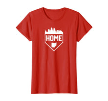Load image into Gallery viewer, Funny shirts V-neck Tank top Hoodie sweatshirt usa uk au ca gifts for Cincinnati Ohio is Home Cool Baseball City Skyline Shirt 3393884
