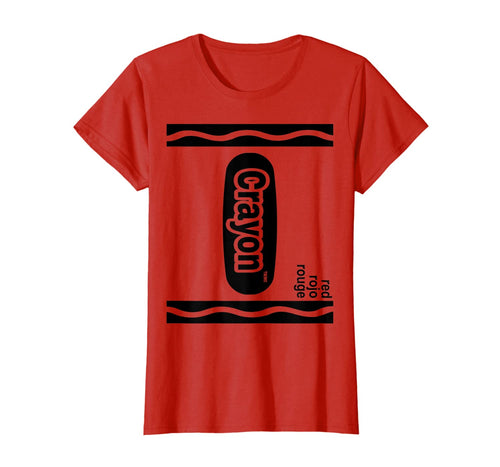 Red Crayon Box Halloween Costume Matching Couple Group T-Shirt