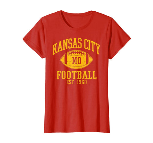 Kansas City 2020 | Vintage KC Football Missouri Retro Gift T-Shirt-180778