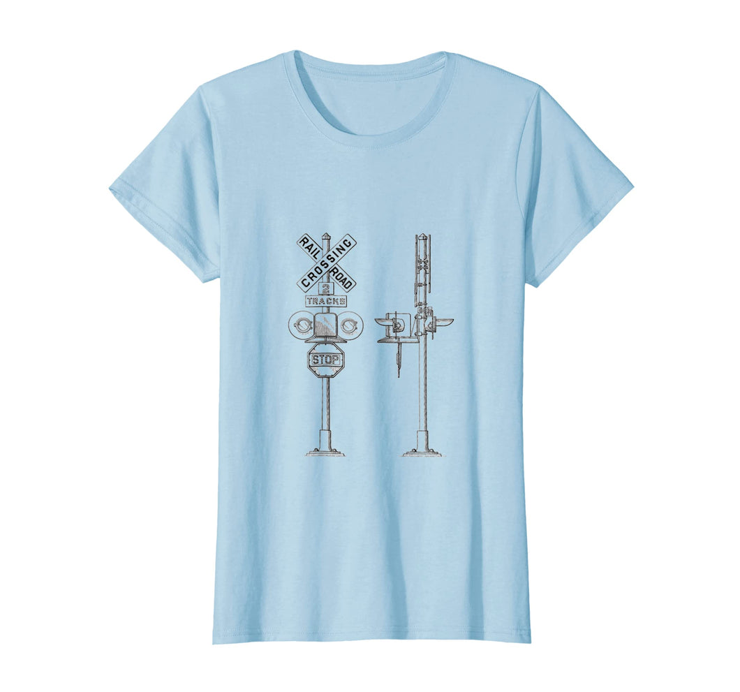 Funny shirts V-neck Tank top Hoodie sweatshirt usa uk au ca gifts for Vintage 1936 Railroad Crossing Blueprint Mechanical T-shirt 2710456