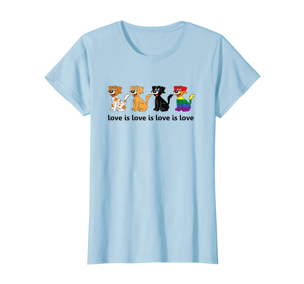 Funny shirts V-neck Tank top Hoodie sweatshirt usa uk au ca gifts for Love Is Love Is Love Dogs T-Shirt 1039818