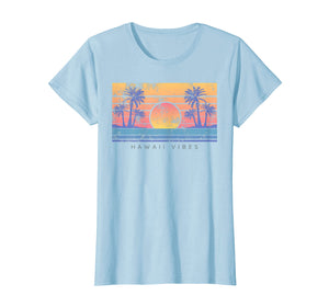Funny shirts V-neck Tank top Hoodie sweatshirt usa uk au ca gifts for Hawaii Beach Vibes Distressed T-Shirt 3405698