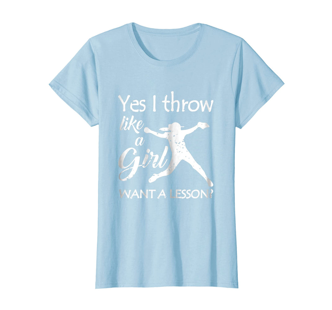 Funny shirts V-neck Tank top Hoodie sweatshirt usa uk au ca gifts for Yes I Throw Like a Girl Softball Gifts Girly Baseball Tees 878116