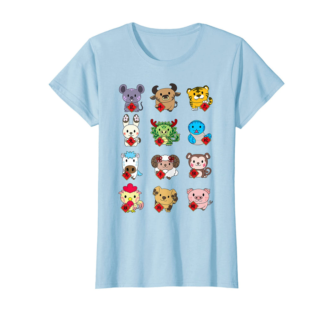 Funny shirts V-neck Tank top Hoodie sweatshirt usa uk au ca gifts for Cute Chinese Zodiac Animal Signs t-shirt Lunar New Year 1029490