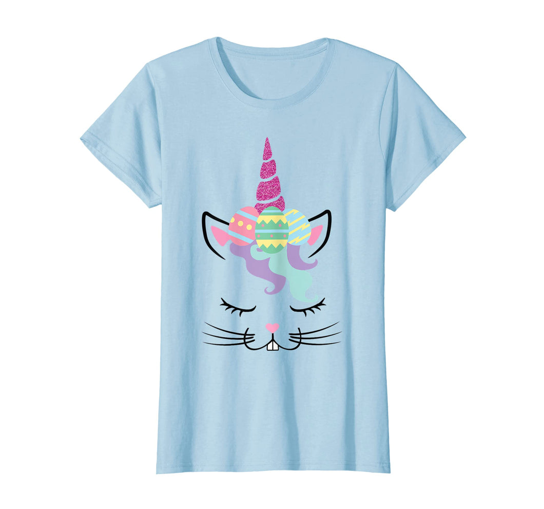 Funny shirts V-neck Tank top Hoodie sweatshirt usa uk au ca gifts for Girls Easter T-Shirt Bunny Rabbit Face Unicorn Shirt Gift 2459479