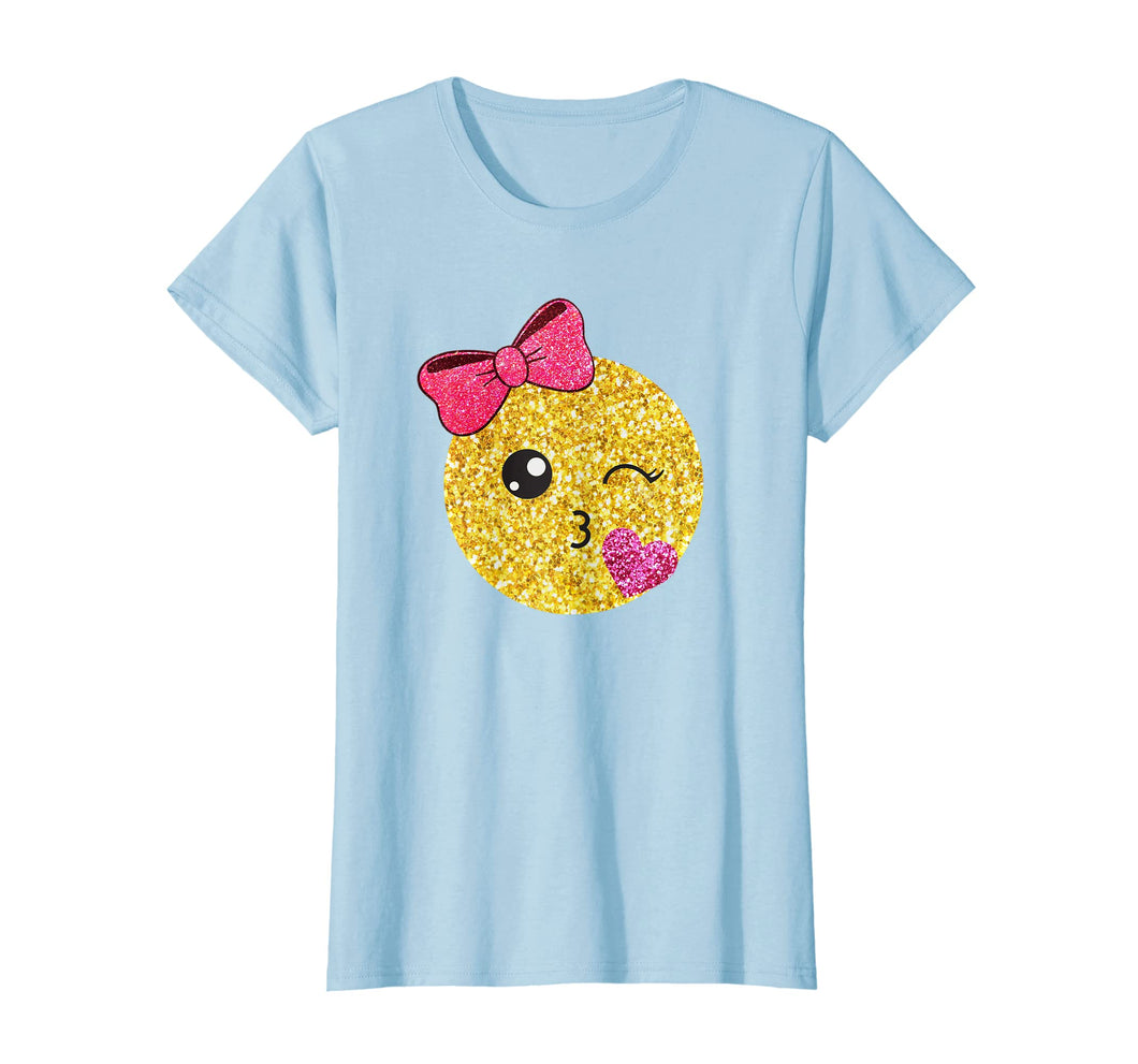 Funny shirts V-neck Tank top Hoodie sweatshirt usa uk au ca gifts for Kiss Emoticon Pink Heart SHIRT - Kiss Face for Girls Tee 1955720
