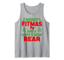 Load image into Gallery viewer, Merry Fitmas and a Happy New year Christmas Holiday Workout Tank Top
