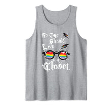Load image into Gallery viewer, No One Should Live In A Closet LGBT Gay Pride Rainbow LGBTQ Tank Top 28759
