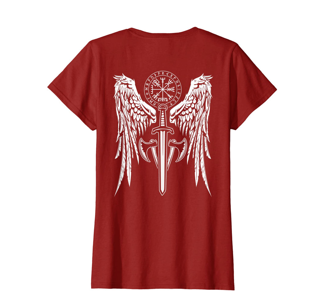 Funny shirts V-neck Tank top Hoodie sweatshirt usa uk au ca gifts for Womens Viking Valhalla Valkyrie Wings Norse Mythology T-Shirt Gift 1467964