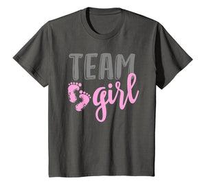 Team Girl Gender Reveal Baby Shower Shirt