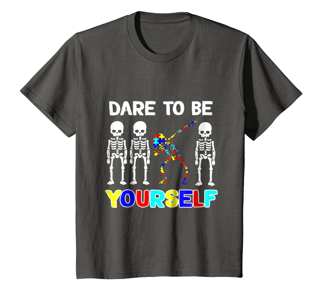 Sleketon Dabbing Autism Awareness Dare To Be Yourself Tshirt