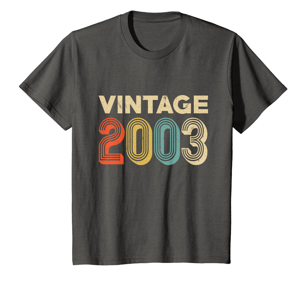 Retro Vintage 2003 Shirt 16th Birthday Gift Ideas Girls Boys