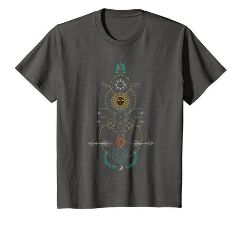 Sacred Geometry T-Shirt - Earth Sun and Moon T-Shirt 844560