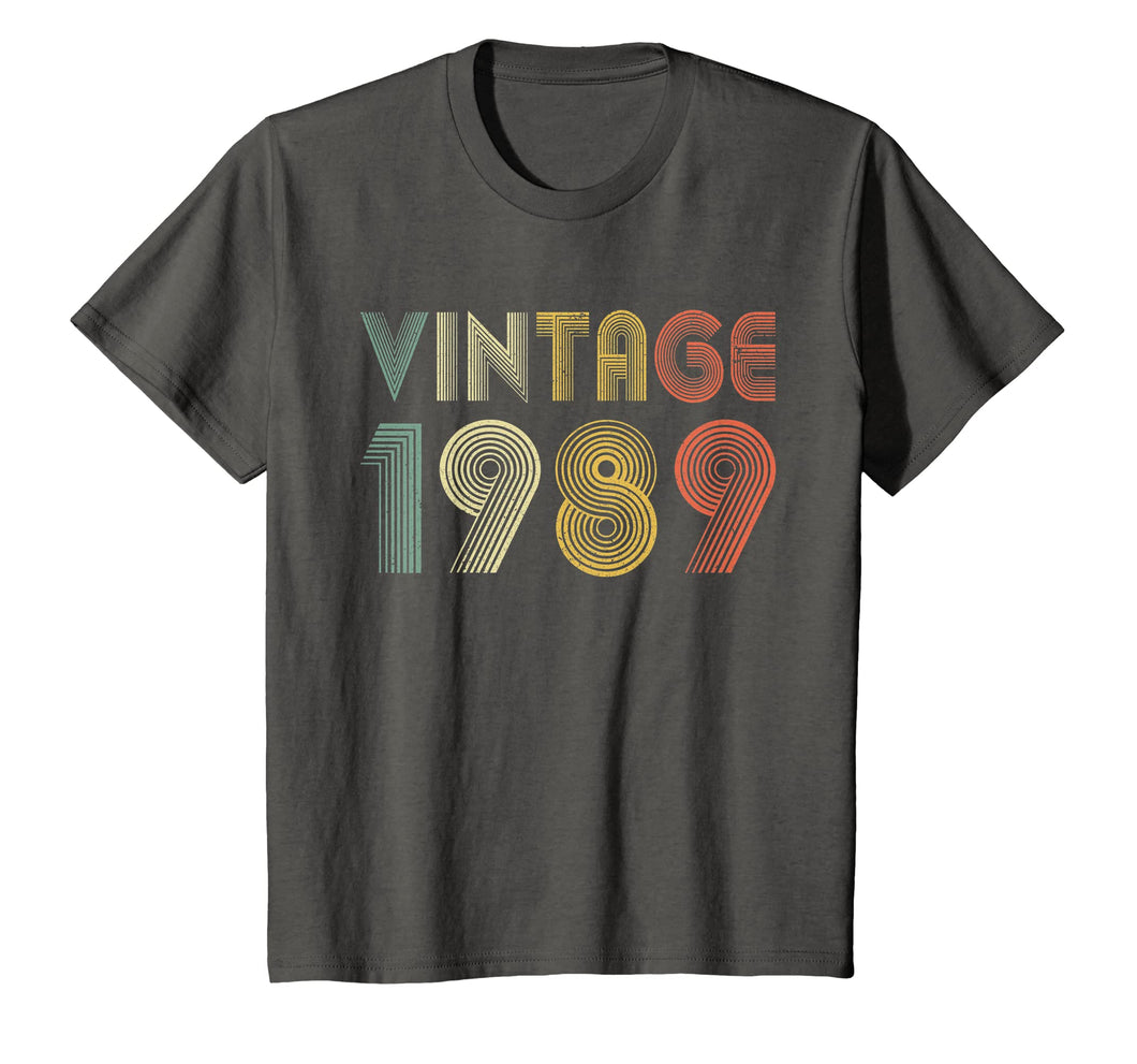Retro Vintage 1989 TShirt 30th Birthday Gifts 30 Years Old