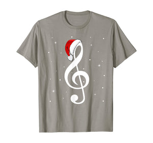 Funny shirts V-neck Tank top Hoodie sweatshirt usa uk au ca gifts for Musical Note Santa Hat Music Lover Merry Christmas Gifts T-Shirt 345758
