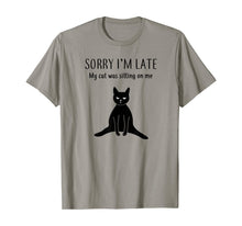 Load image into Gallery viewer, Funny shirts V-neck Tank top Hoodie sweatshirt usa uk au ca gifts for Funny Black Cat Shirt: Sorry I&#39;m Late Cat Lover Gift T-Shirt 791821
