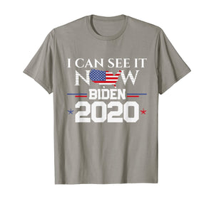 Funny shirts V-neck Tank top Hoodie sweatshirt usa uk au ca gifts for Vote Joe Biden I Can See It Now 2020 Election Vote Biden T-Shirt 879045