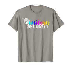 Unicorn Security Rainbow Squad Tee Funny Dad Brother Gift T-Shirt