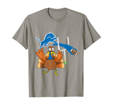 Load image into Gallery viewer, Thanksgiving Turkey Goal Posts Football Detroit-Lion T-Shirt
