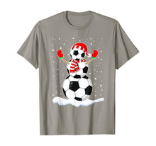 Load image into Gallery viewer, Funny shirts V-neck Tank top Hoodie sweatshirt usa uk au ca gifts for Soccer Ball Snowman Santa Hat Funny Christmas T-Shirt 466704
