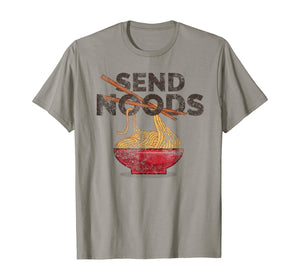 Send Noods Shirt | Distressed Funny Ramen Noodle Shirt