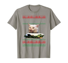 Load image into Gallery viewer, Funny shirts V-neck Tank top Hoodie sweatshirt usa uk au ca gifts for Woman Yelling at a Cat Ugly Christmas Sweater Meme Design T-Shirt 266392
