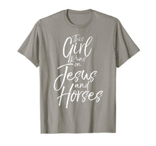 Load image into Gallery viewer, Funny shirts V-neck Tank top Hoodie sweatshirt usa uk au ca gifts for This Girl Runs on Jesus and Horses Shirt Fun Cute Christian 2435699
