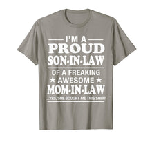 Load image into Gallery viewer, Funny shirts V-neck Tank top Hoodie sweatshirt usa uk au ca gifts for Proud Son In Law Of Awesome Mom In Law T-Shirt 1863636
