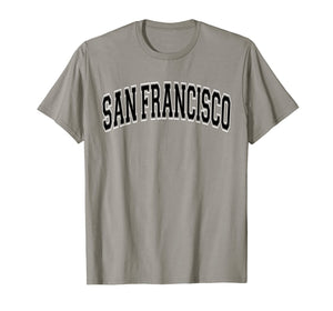 Funny shirts V-neck Tank top Hoodie sweatshirt usa uk au ca gifts for San Francisco T Shirt - Varsity Style Black Text 1925716