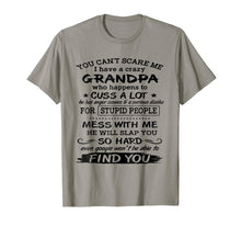 Load image into Gallery viewer, Funny shirts V-neck Tank top Hoodie sweatshirt usa uk au ca gifts for You Can&#39;t Scare Me I have A Crazy Grandpa 254444
