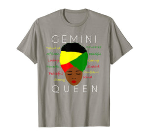 Funny shirts V-neck Tank top Hoodie sweatshirt usa uk au ca gifts for Gemini Pride - Black Woman Afro Horoscope Zodiac TShirt 2999647