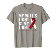 Load image into Gallery viewer, Funny shirts V-neck Tank top Hoodie sweatshirt usa uk au ca gifts for Head and Neck Cancer T-Shirt: My Wife&#39;s Fight is My Fight 3414936
