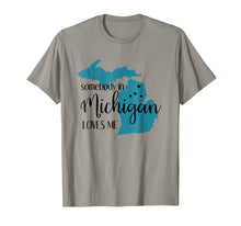 Load image into Gallery viewer, Funny shirts V-neck Tank top Hoodie sweatshirt usa uk au ca gifts for Somebody in Michigan Loves Me State T-Shirt 1527844
