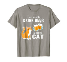 Load image into Gallery viewer, Funny shirts V-neck Tank top Hoodie sweatshirt usa uk au ca gifts for I Just Want to Drink Beer And Pet My Cat T-shirt 1140330
