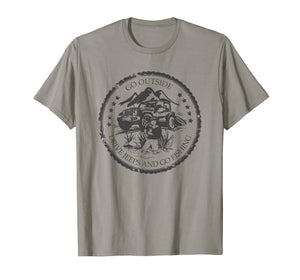 Funny shirts V-neck Tank top Hoodie sweatshirt usa uk au ca gifts for Drive Jeeps And Go Fishing Tee Shirt 1197978