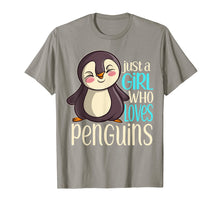 Load image into Gallery viewer, Funny shirts V-neck Tank top Hoodie sweatshirt usa uk au ca gifts for Just a Girl Who Loves Penguins Girls Penguin Gift T Shirt 482864
