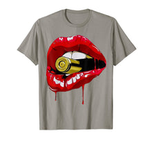 Load image into Gallery viewer, Funny shirts V-neck Tank top Hoodie sweatshirt usa uk au ca gifts for Tee Red Lips Teeth Gold Bullet Yell Vintage T-Shirt 1463902
