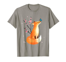 Load image into Gallery viewer, Fox Japanese Cherry Blossom Flower Vintage Gift T Shirt
