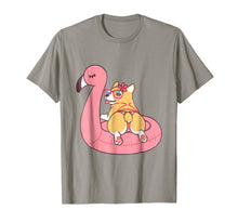 Load image into Gallery viewer, Funny shirts V-neck Tank top Hoodie sweatshirt usa uk au ca gifts for Corgi Butt Dog Bikini Pink Flamingo Float Funny Gift T Shirt 1010907
