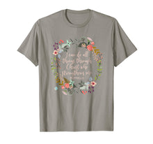 Load image into Gallery viewer, Philippians 4:13 Scripture T-Shirt, Floral Shirt
